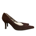 Balenciaga Paris Vintage Stilettos Talla 35 Ante Marrón Y2K Punta Fina