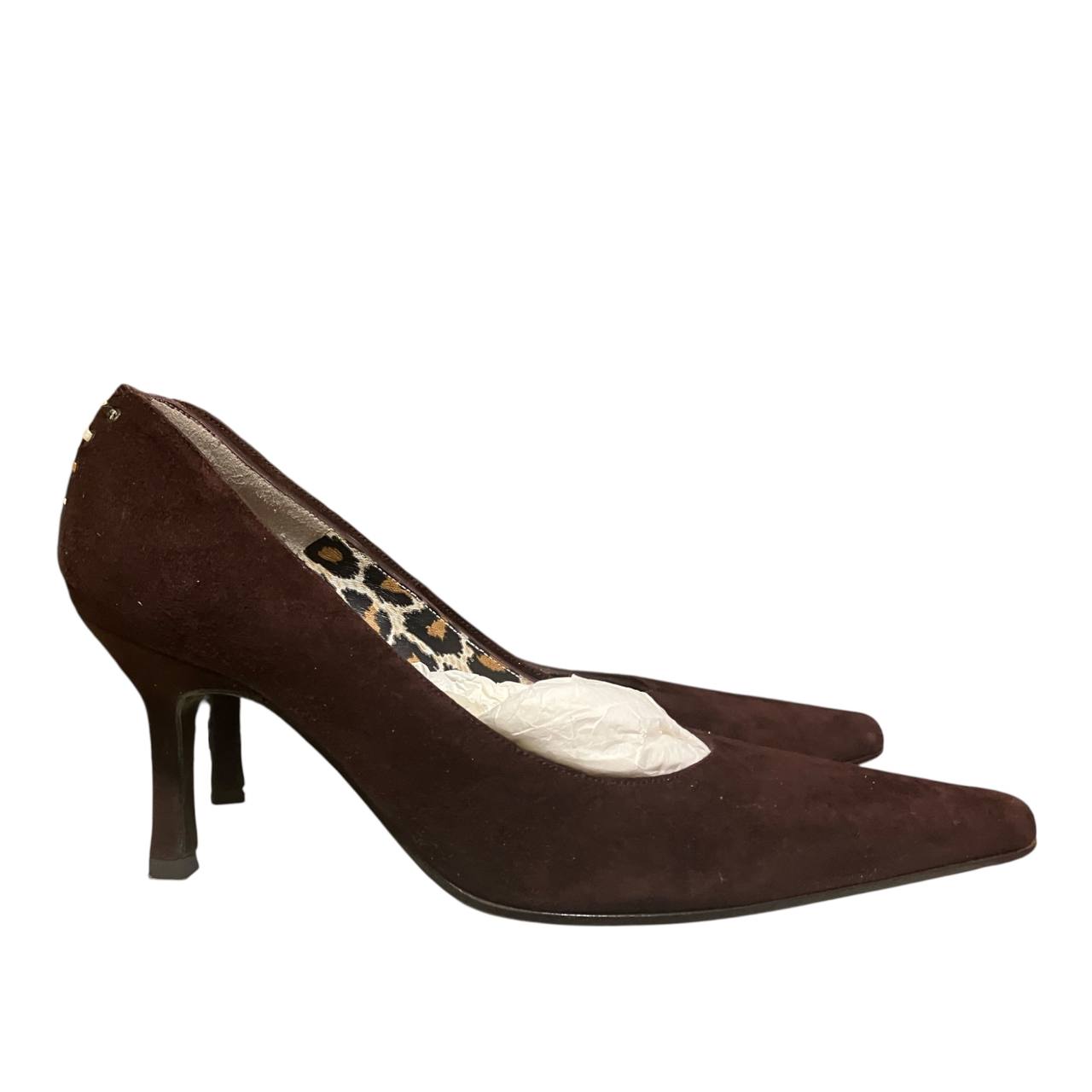 Balenciaga Paris Vintage Stilettos Talla 35 Ante Marrón Y2K Punta Fina