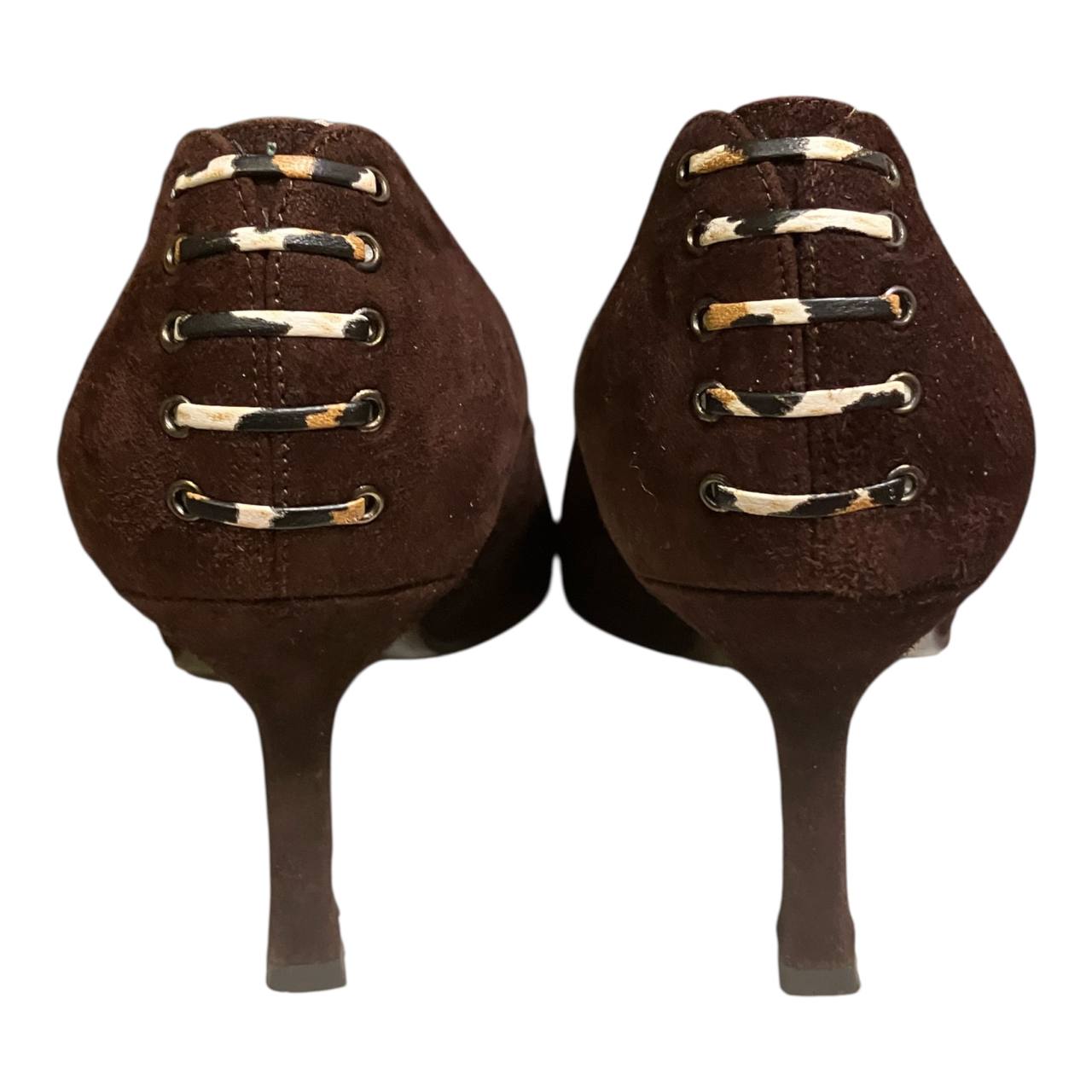 Balenciaga Paris Vintage Stilettos Talla 35 Ante Marrón Y2K Punta Fina