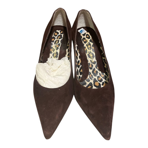 Balenciaga Paris Vintage Stilettos Talla 35 Ante Marrón Y2K Punta Fina