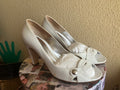 Balenciaga Paris Elbel  T36 Vintage Piel Blanca 80s - 90s Original